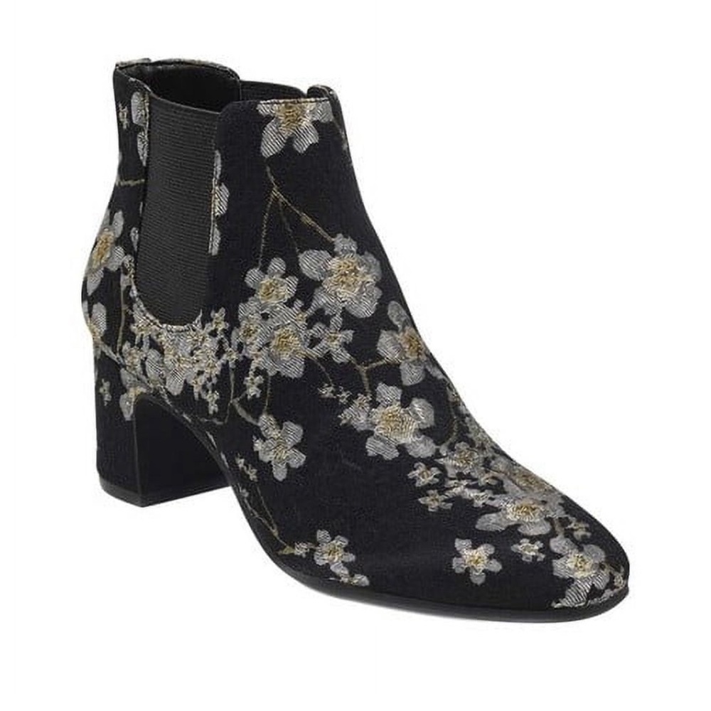 Anne Klein Gorgia Fabric Floral Ankle Booties EUC - Picture 1 of 13